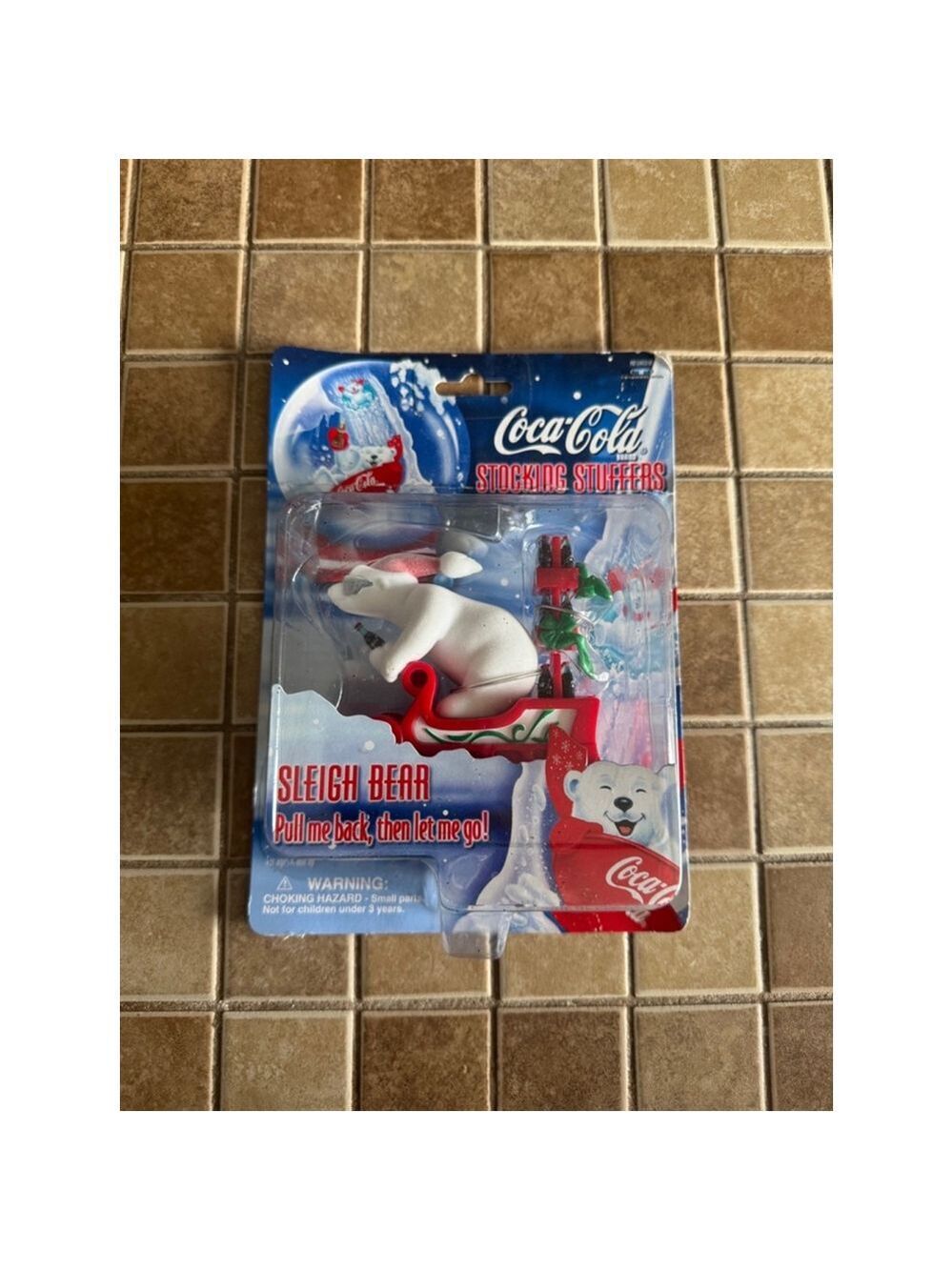 Coca-Cola Sleigh Bear Stocking Stuffer Toy